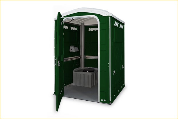 Barrierefreie Toiletten-Kabine mit selbst schließender Tür – 2