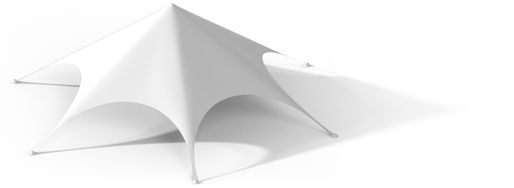 Zelt Pavillion Sonnensegel Festzelt Sternzelt 10m creme – 2