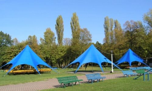 Zelt Pavillion Sonnensegel Festzelt Sternzelt 10m creme – 3