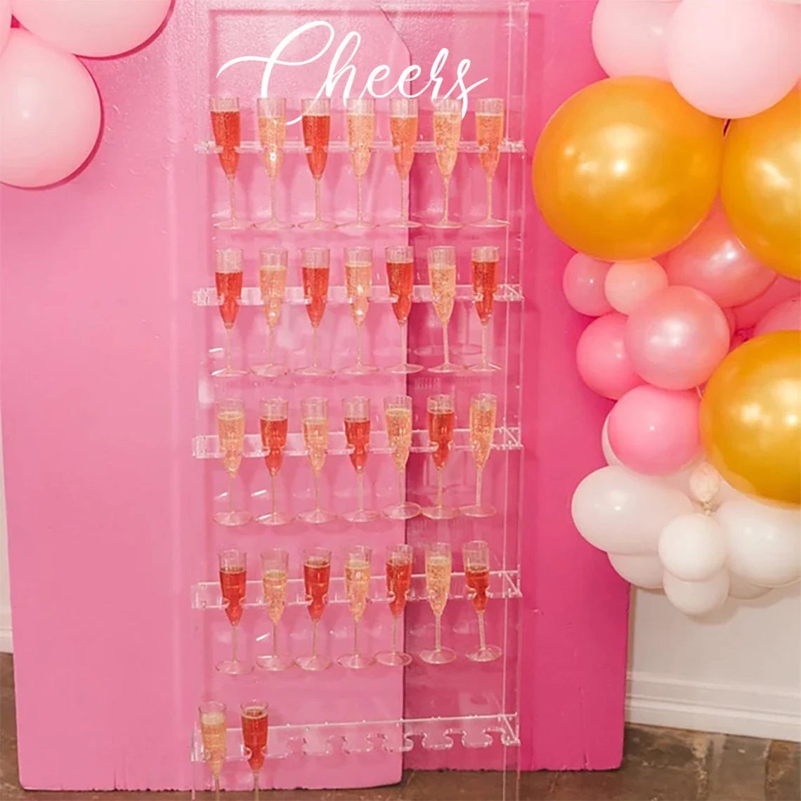 Sektwand mieten / Champagnerwall / Champagner Wand – 3