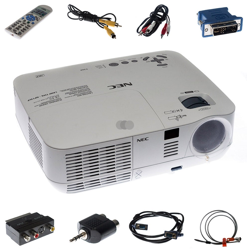 NEC V260X - 2600 ANSI Lumen Beamer - Der Allrounder für Heimkino und Präsentation mit HDMI Anschluss – 2
