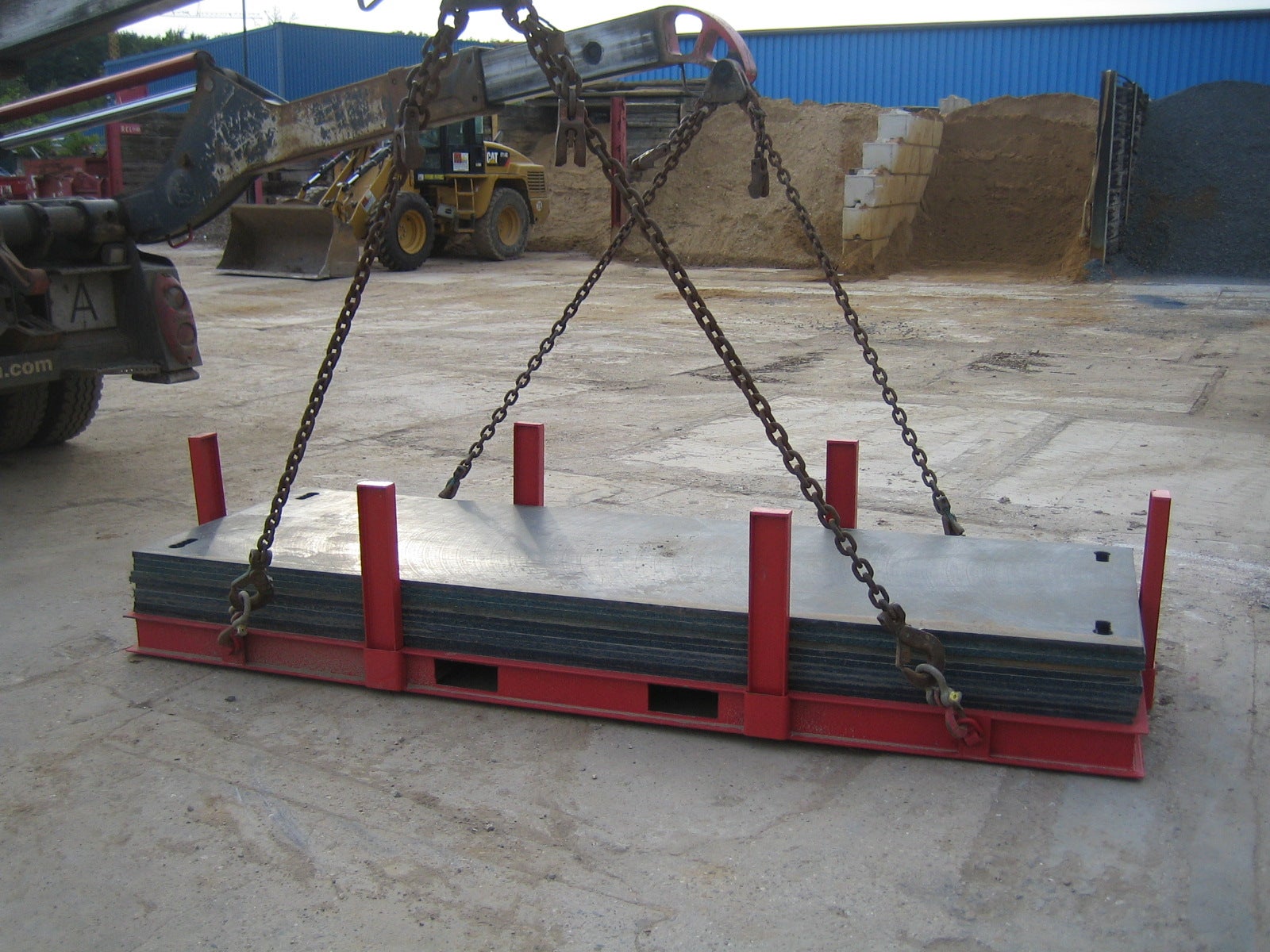 Fahrbahnplatten,Baggermatrazen Wegebau , Mobile Fahrstraße, Baustraße,  Kunstoffplatten,Kunstofffahrbahn – 2