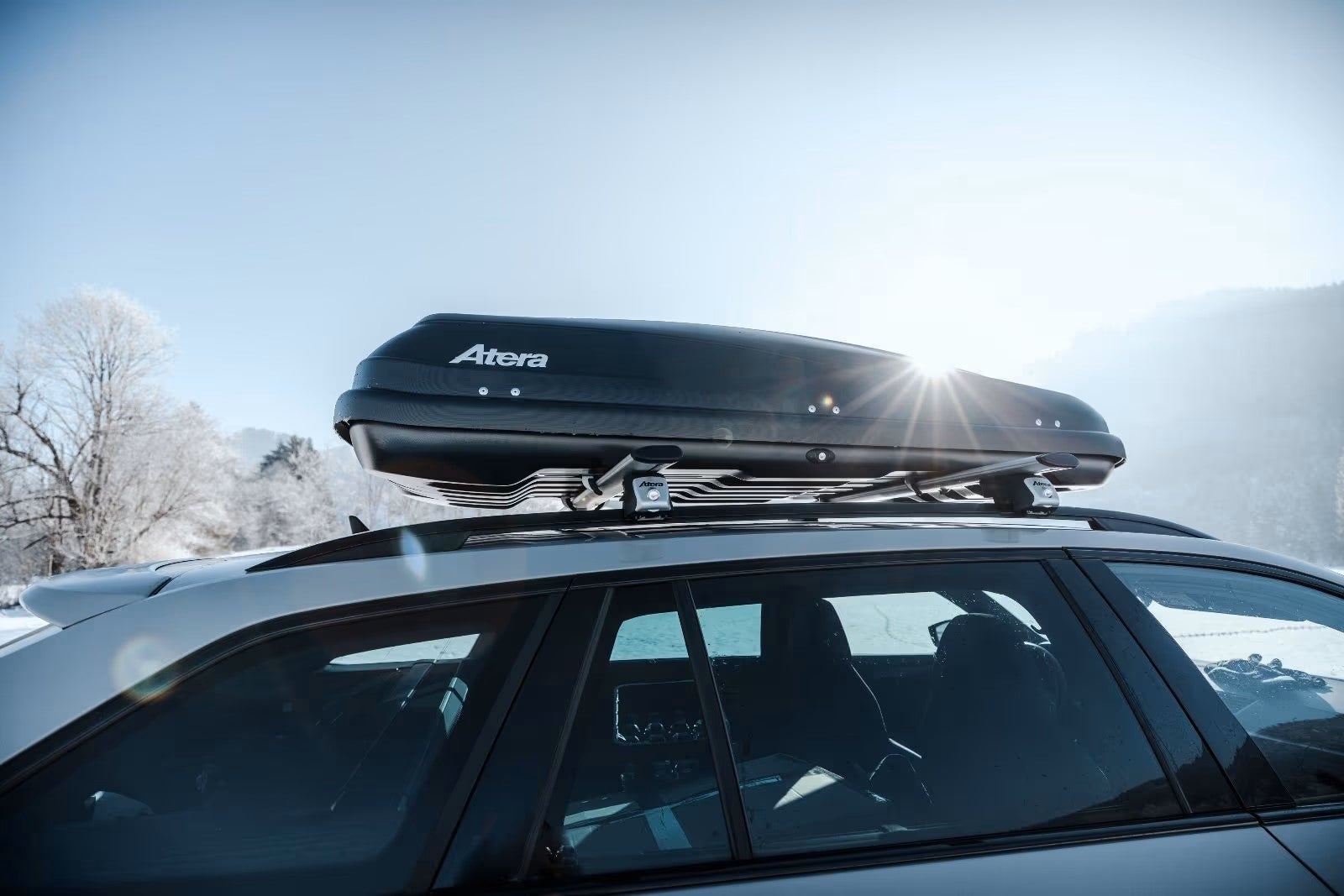 Dachbox Atera Casar XL - 540 L - Grundträger für viele Fahrzeuge vorrätig