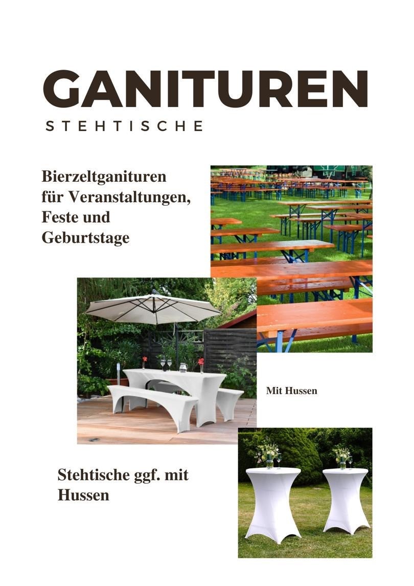 Bierzeltgarnitur mieten | Tisch + 2 Bänke | Abholung & Lieferung – 4