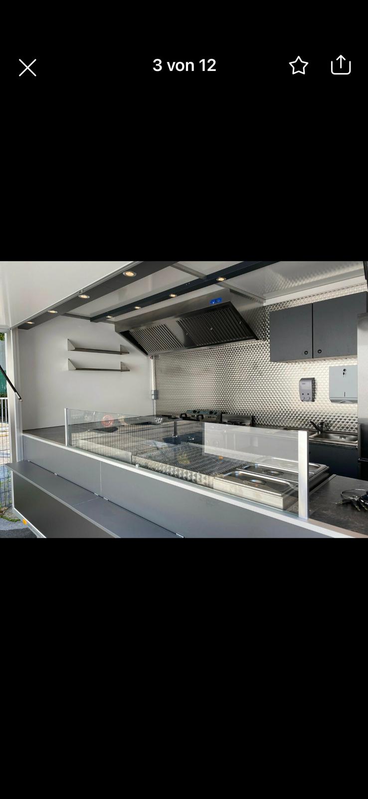 Imbisswagen M mieten | Kompakt (4m) + HACCP | Für Events bis 500 Gäste – 4