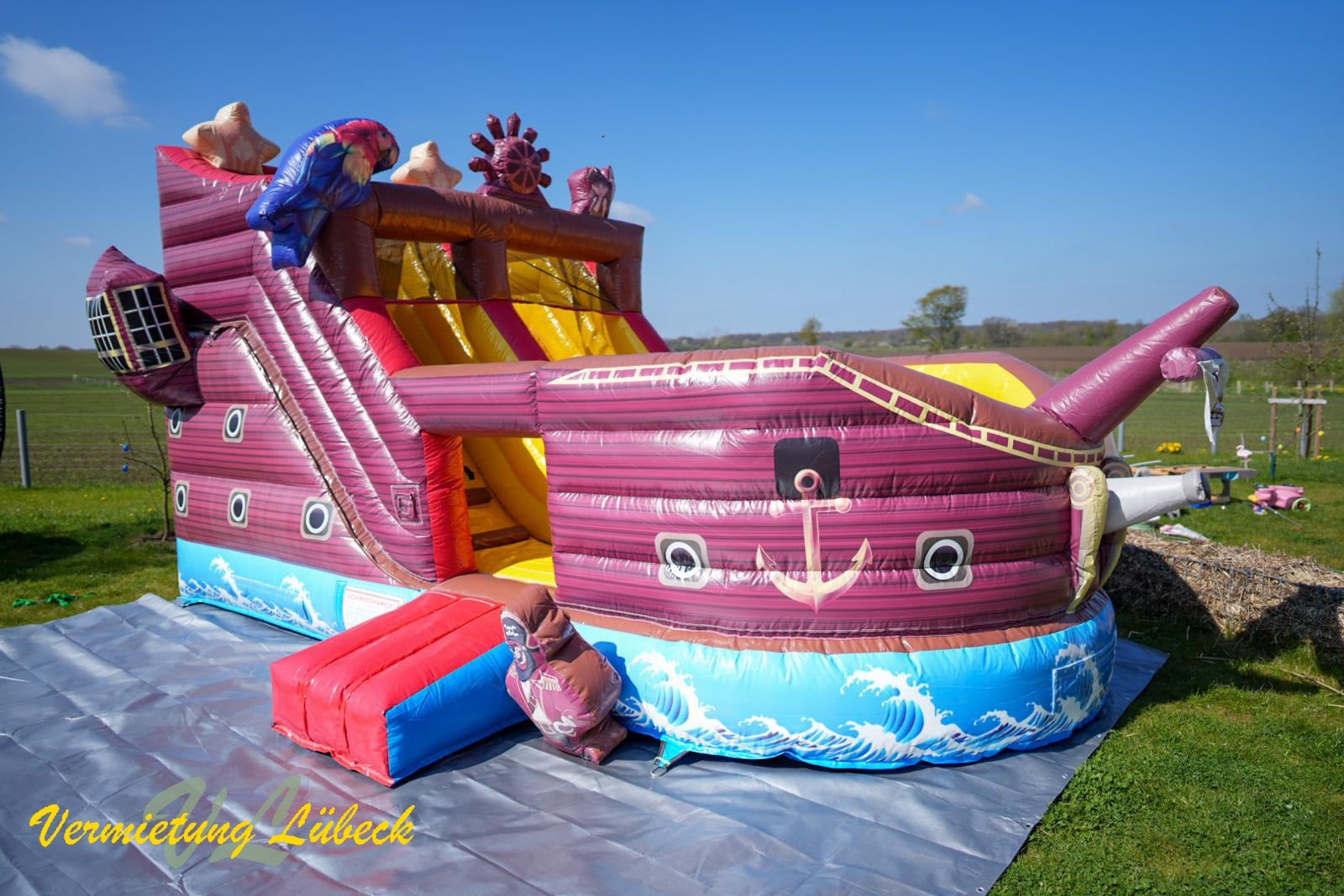 XL Piratenschiff mit Rutsche – 3