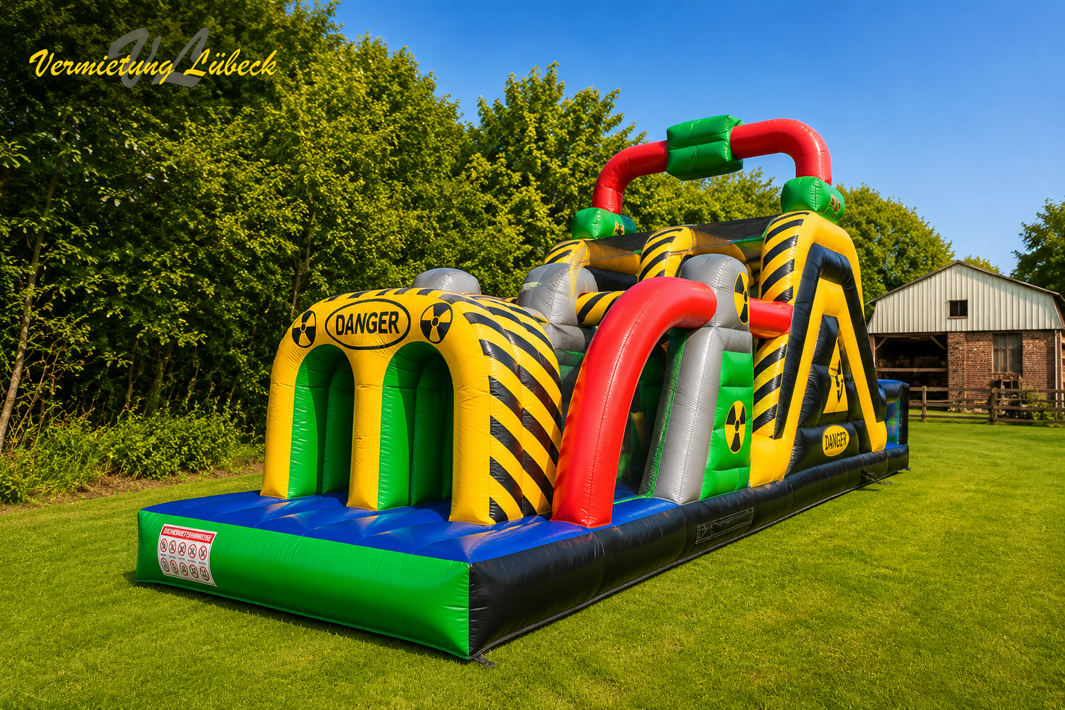 XXL Hindernisparcours „Danger“ – 12 Meter Actionspaß für jedes Event – 4