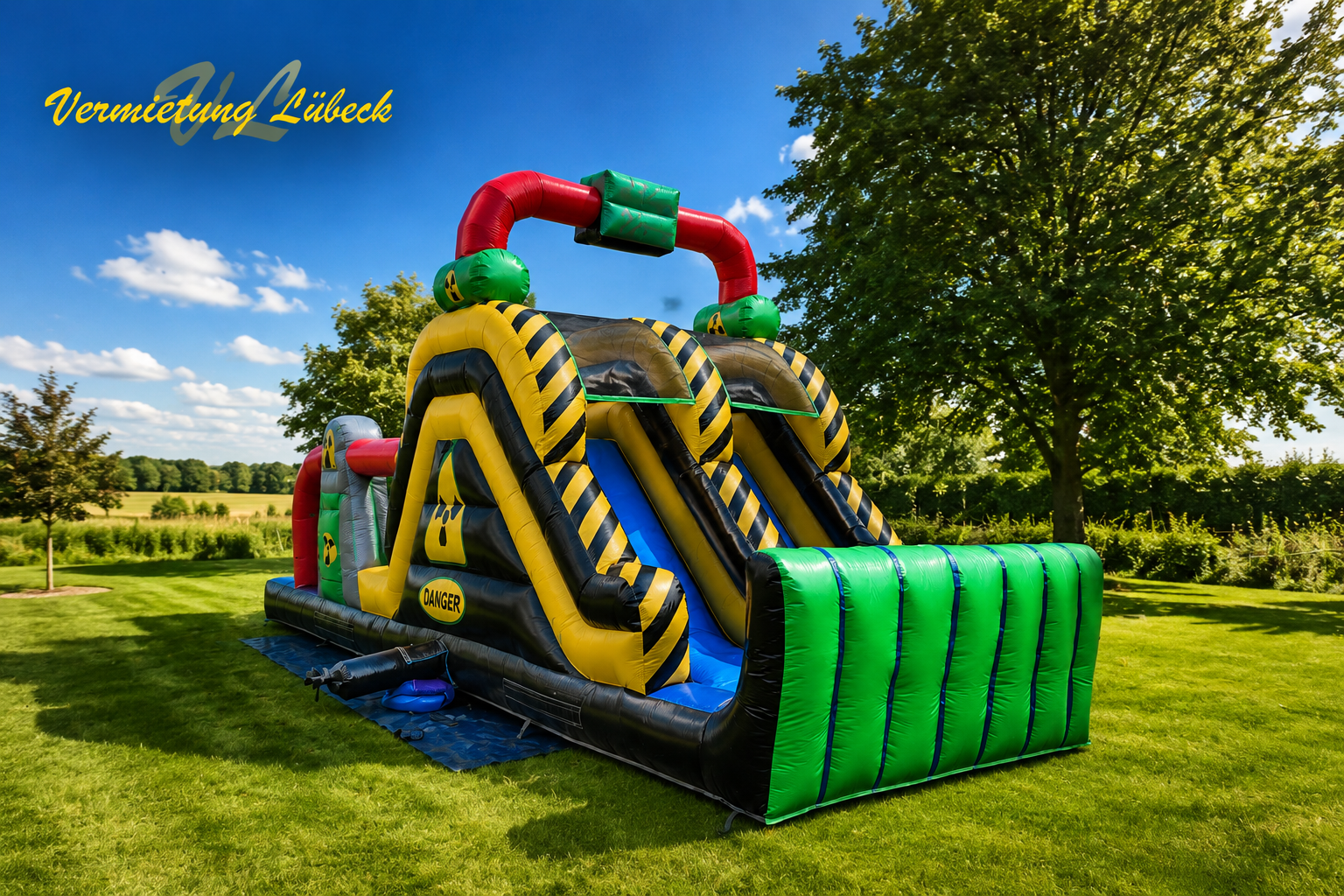 XXL Hindernisparcours „Danger“ – 12 Meter Actionspaß für jedes Event – 2