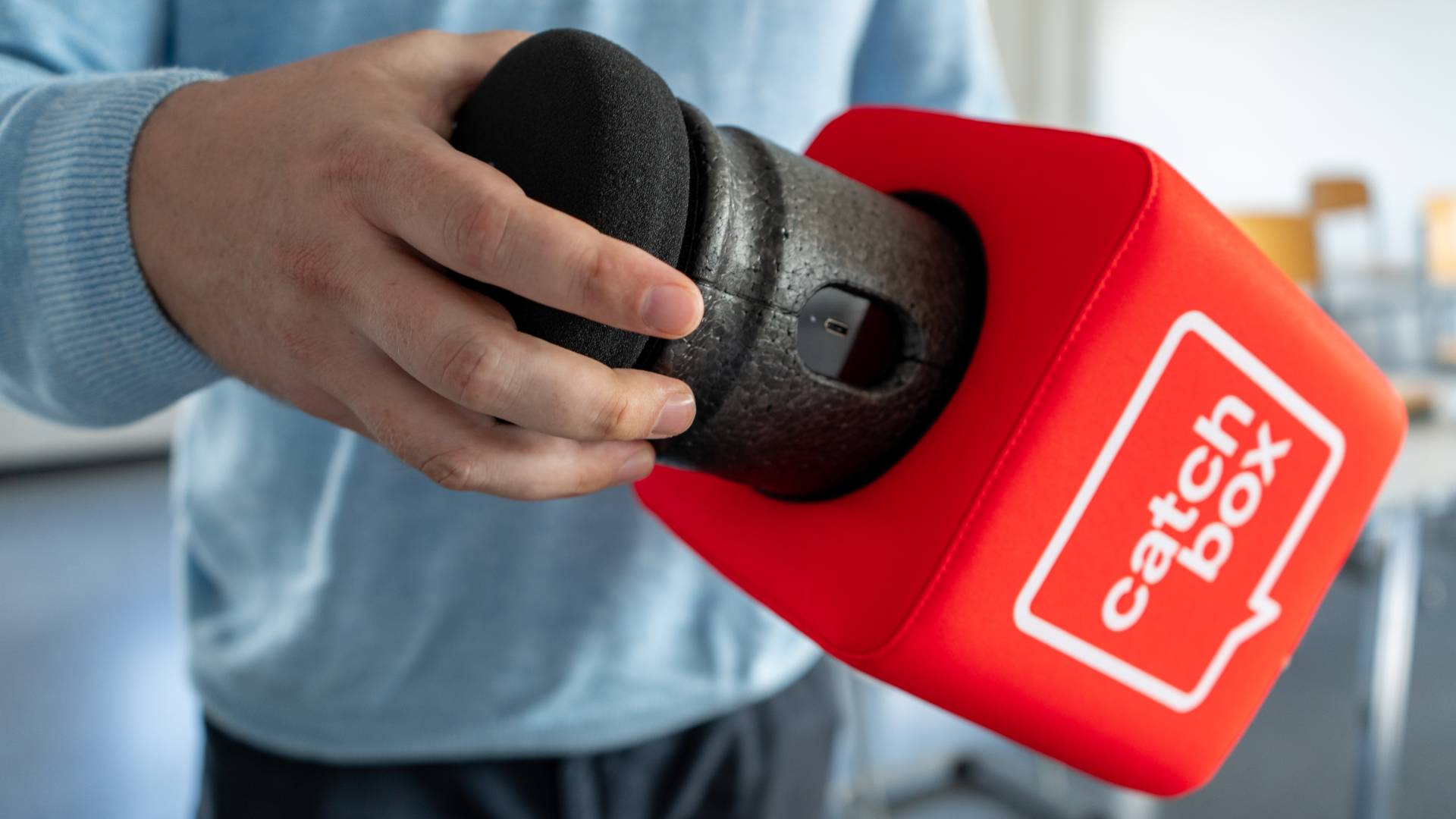 Catchbox Pro – drahtlos Wurfmikrofon für Konferenzen und Seminare – 3