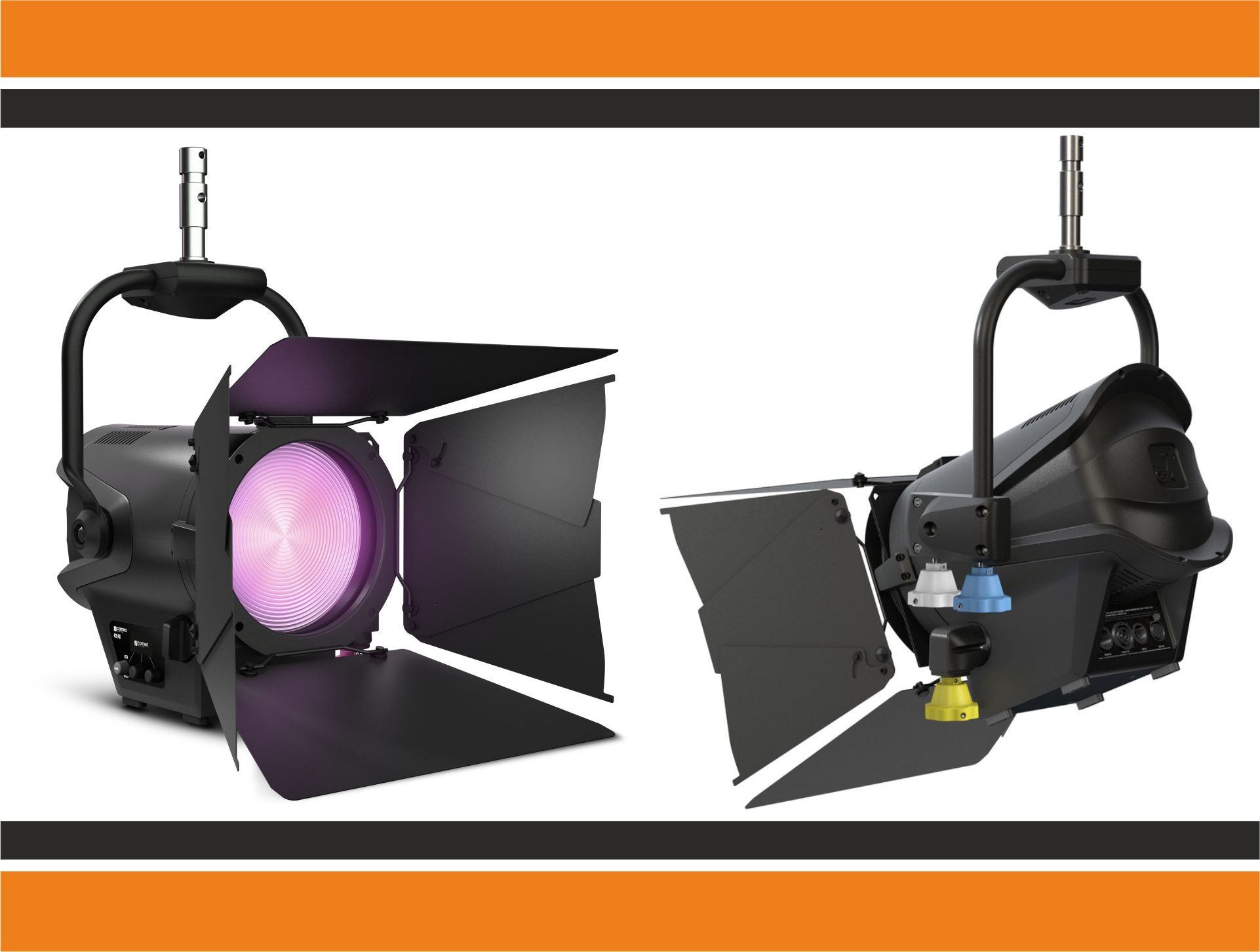 Cameo F2 FC PO Stangenbedienbares Fresnel-Spotlight mit RGBW-LED