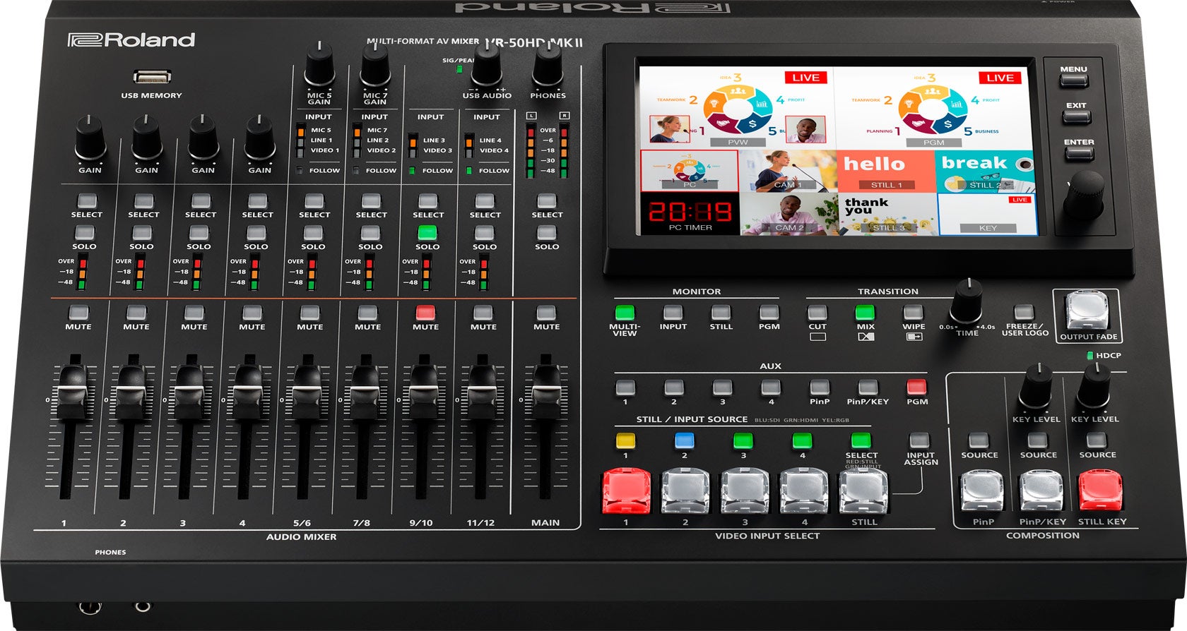 Roland VR50 HD MKII Ton-/Bildmischpult – 4
