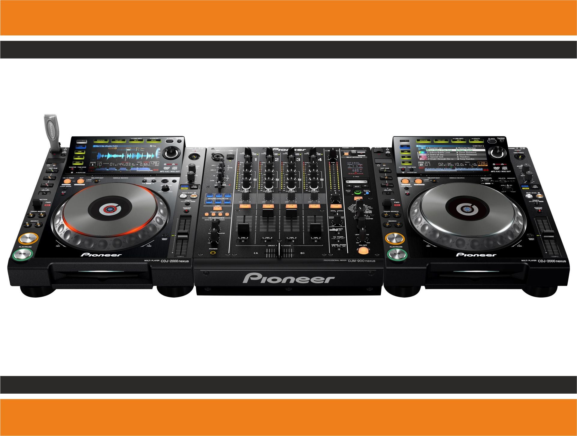 DJ Set Mischpult Pioneer DJM 850K CD-Player +2x CDJ 2000 NXS Nexus