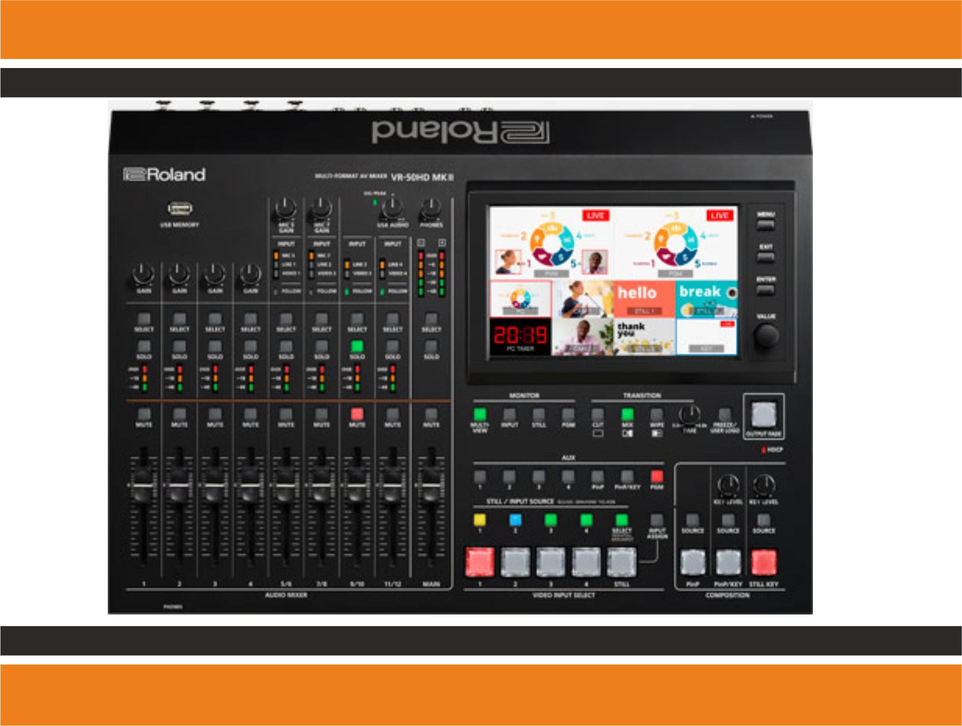 Roland VR50 HD MKII Ton-/Bildmischpult