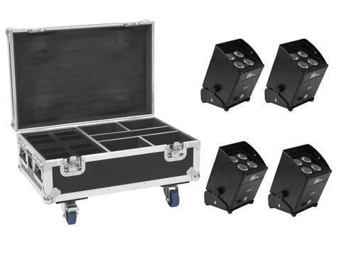 Eurolite Akku IP65 UP 4 Spot, schwarz (4er Set) – 2