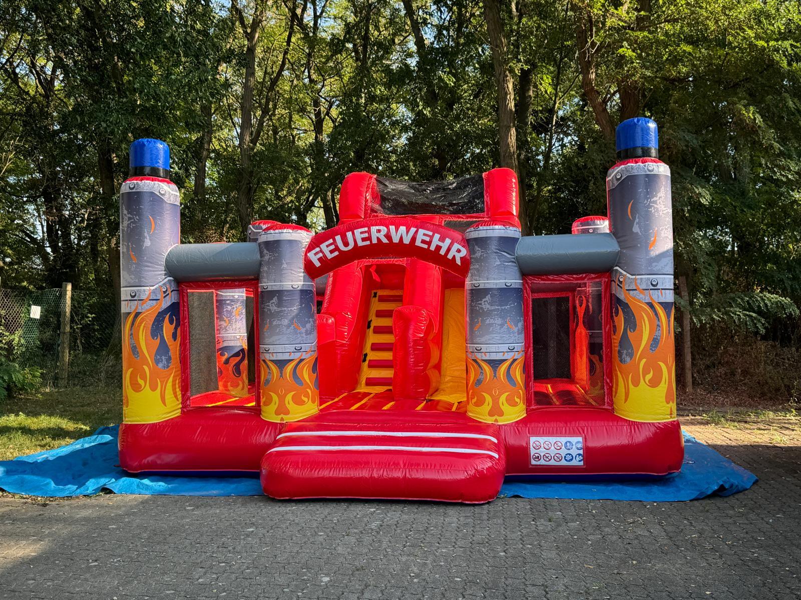 Hüpfburg Slidebox Feuerwehr – 2