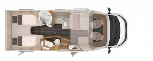 Hundemobil Knaus Sky Wave 700 MEG, mit Hundegarage, 4,4to, Einzelbetten, Vollausstattung – 4