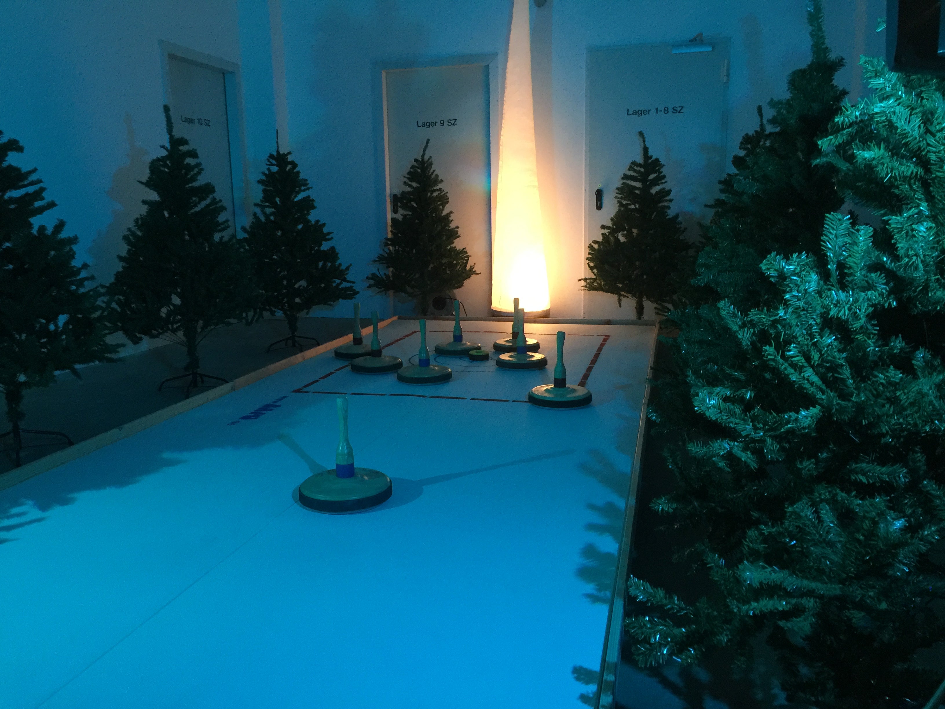 Mobile Premium Eisstockbahn - Eisstockschießen - Curlingbahn - Latterspiel für indoor und outdoor geeignet deutschlandweiter Versand – 2