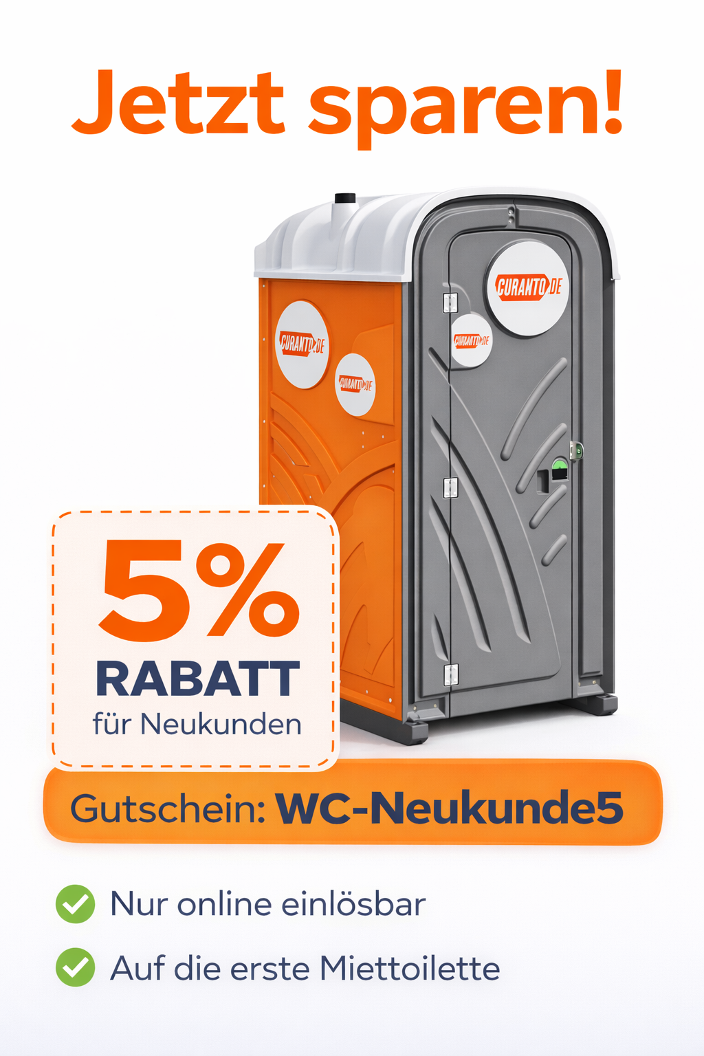 Mobile Toilette für Veranstallungen | Toilettenkabine