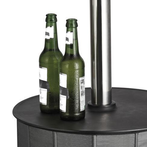 Terrassenstrahler / Heizpilz 8 KW - Säule zum Transport absenkbar! – 3