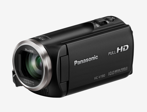Panasonic FullHD Videokamera / Camcorder HC-V180 mit SD-Karte und HDMI Out für z.B. Webstream Karten / Livestreams / Mischpulte – 2