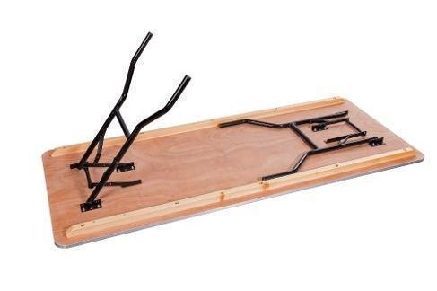 Banketttisch / Klapptisch 183x76 cm rechteckig (Holz oder Schwarz möglich) – 3