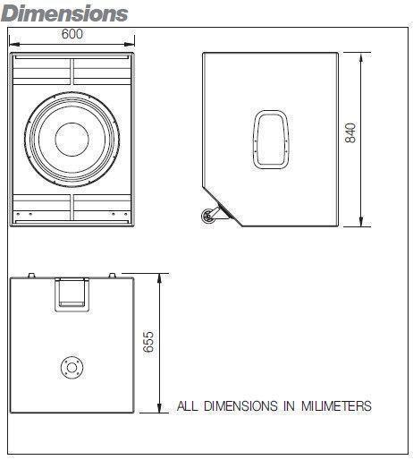 Aktiver Subwoofer D.A.S. Avant 118A - 1250 W – 4