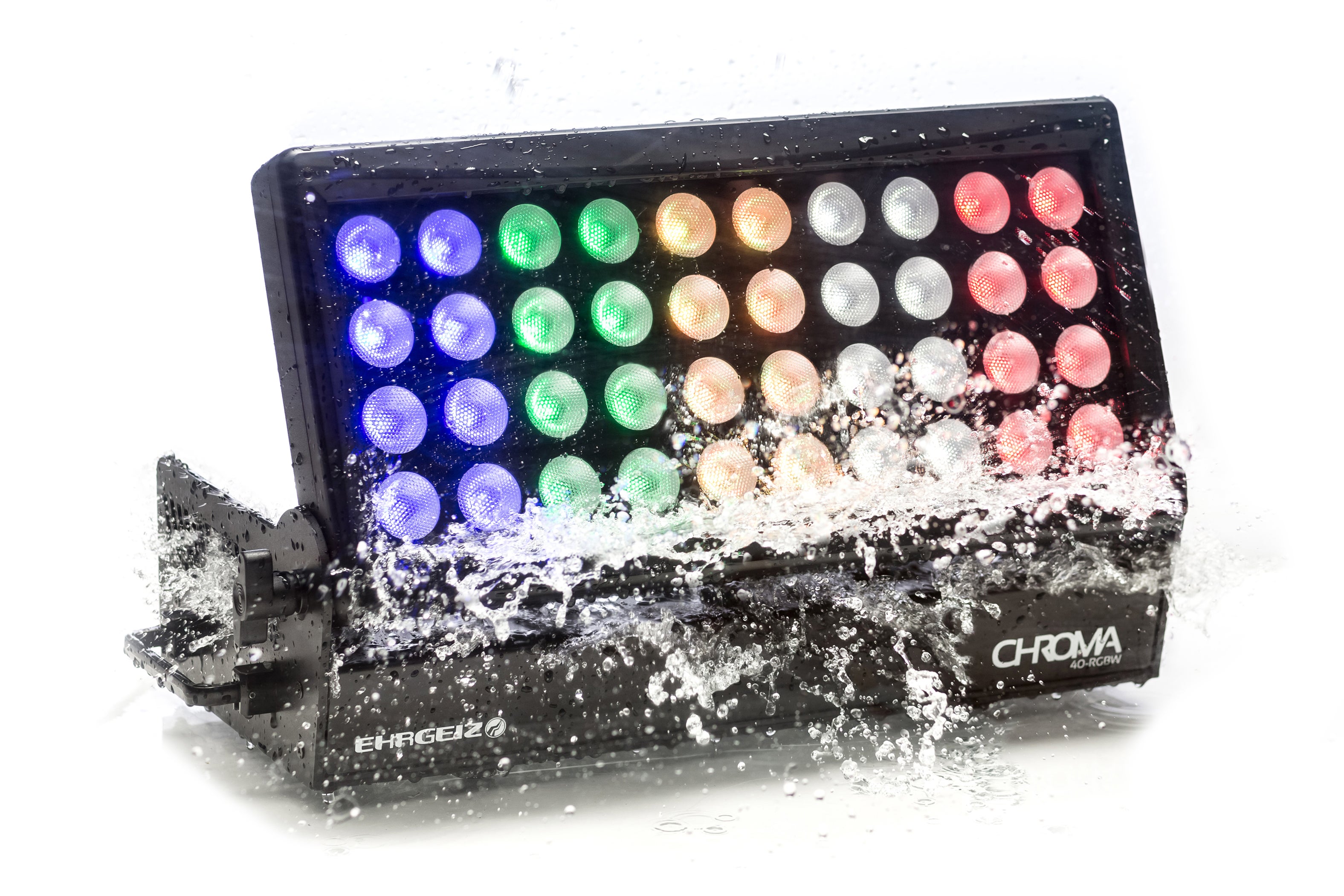Outdoor LED Fluter 40 x15 Watt Ehrgeiz Chroma 40 RGBW | IP 65 WASSERDICHT