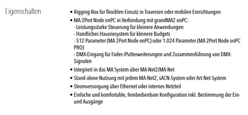 GrandMA 2Port Node onPC – 4