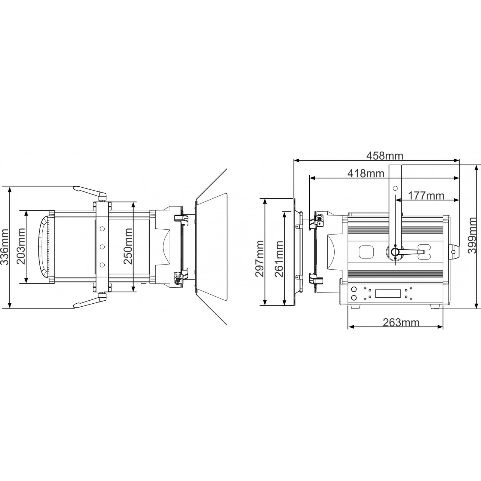 LED Theatherstrahler 250 Watt warmweiß - Briteq BT-Theatre 250EZ – 4