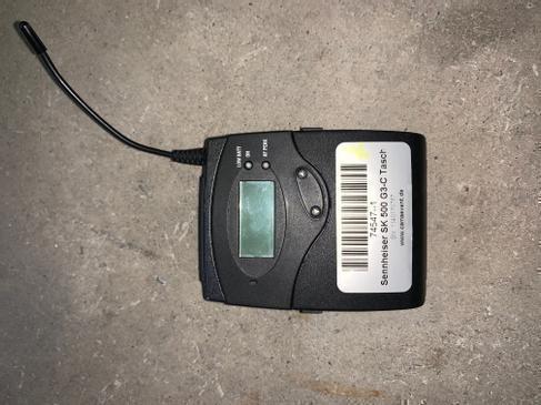 Sennheiser Nackenbügelmikrofon mit Taschensender und G3 Empfänger