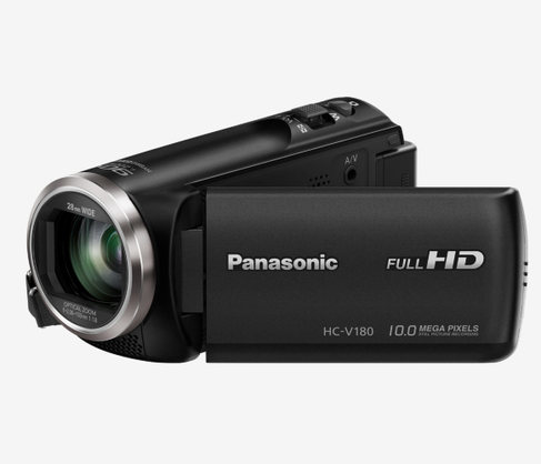 Panasonic FullHD Videokamera / Camcorder HC-V180 mit SD-Karte und HDMI Out für z.B. Webstream Karten / Livestreams / Mischpulte – 4