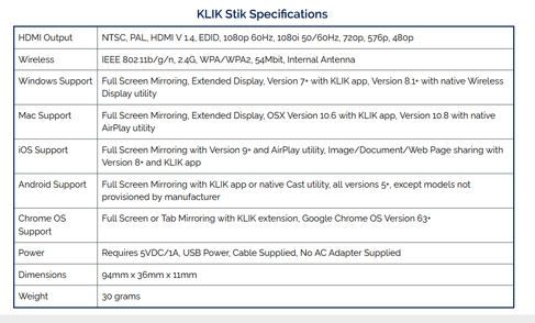 Kabelloses Präsentationssystem per Klik Stik vom Handy / Laptop zum Bildschirm / Beamer (Ausgang HDMI) – 3