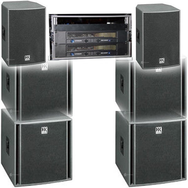 HK Audio Lautsprechersystem mit Verstärker 3100 Watt - Mischpult dran und los gehts!