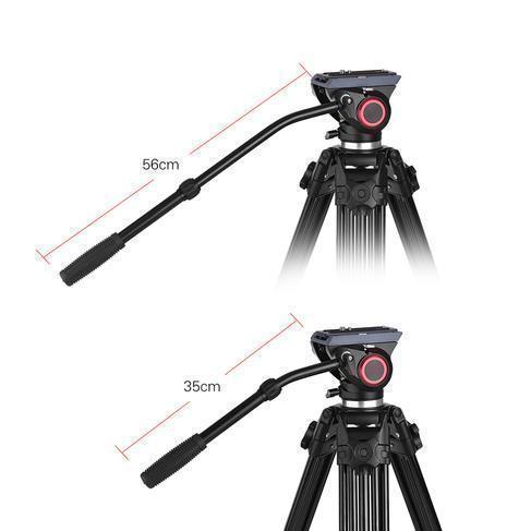 Profi Videostativ 170 cm Andoer mit Fluid-Kopf bis 10 kg Kameragewicht – 2