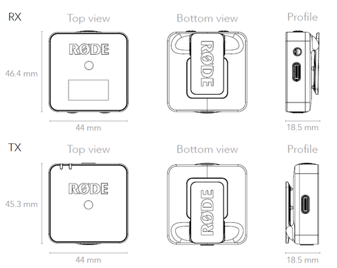 Rode Wireless GO Set mit Sennheiser ME 2 Ansteckmikrofon für Videokameras, Videopulte, Podcasts, Livestreams, etc. – 2