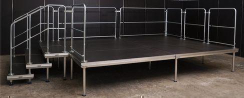 Bühne 4x3 m Nivtec-System 40 cm hoch (optional andere Höhen und mit Geländer und/oder Treppe) – 3