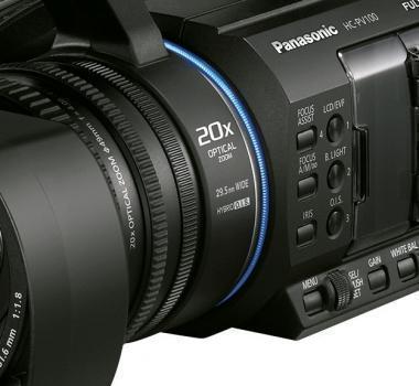 Panasonic Profi FullHD Videokamera / Camcorder AG-AC30 mit SD-Karte und HDMI Out für z.B. Webstream Karten / Livetreams / Videoregiepulte – 3
