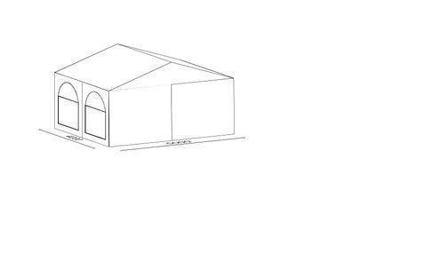 Partyzelt 5 x 4 m (Festzelt) inkl. 4 Biergarnituren – 4