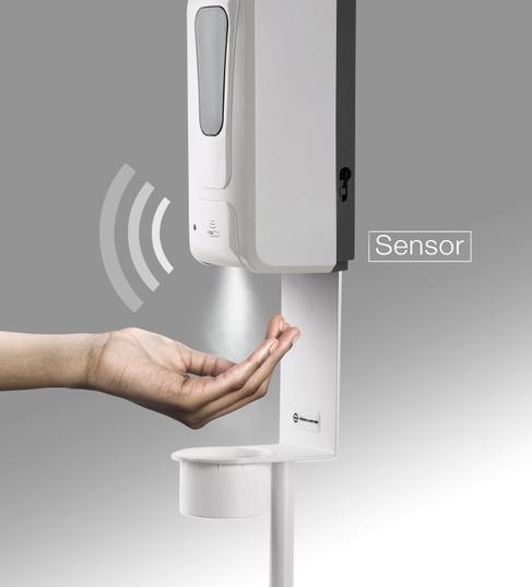 Desinfektionsmittelspender / Desinfektionsspender / Desinfektionsständer mit Sensor und 1l Fassungsvermögen