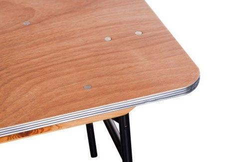 Banketttisch / Klapptisch 183x76 cm rechteckig (Holz oder Schwarz möglich) – 4