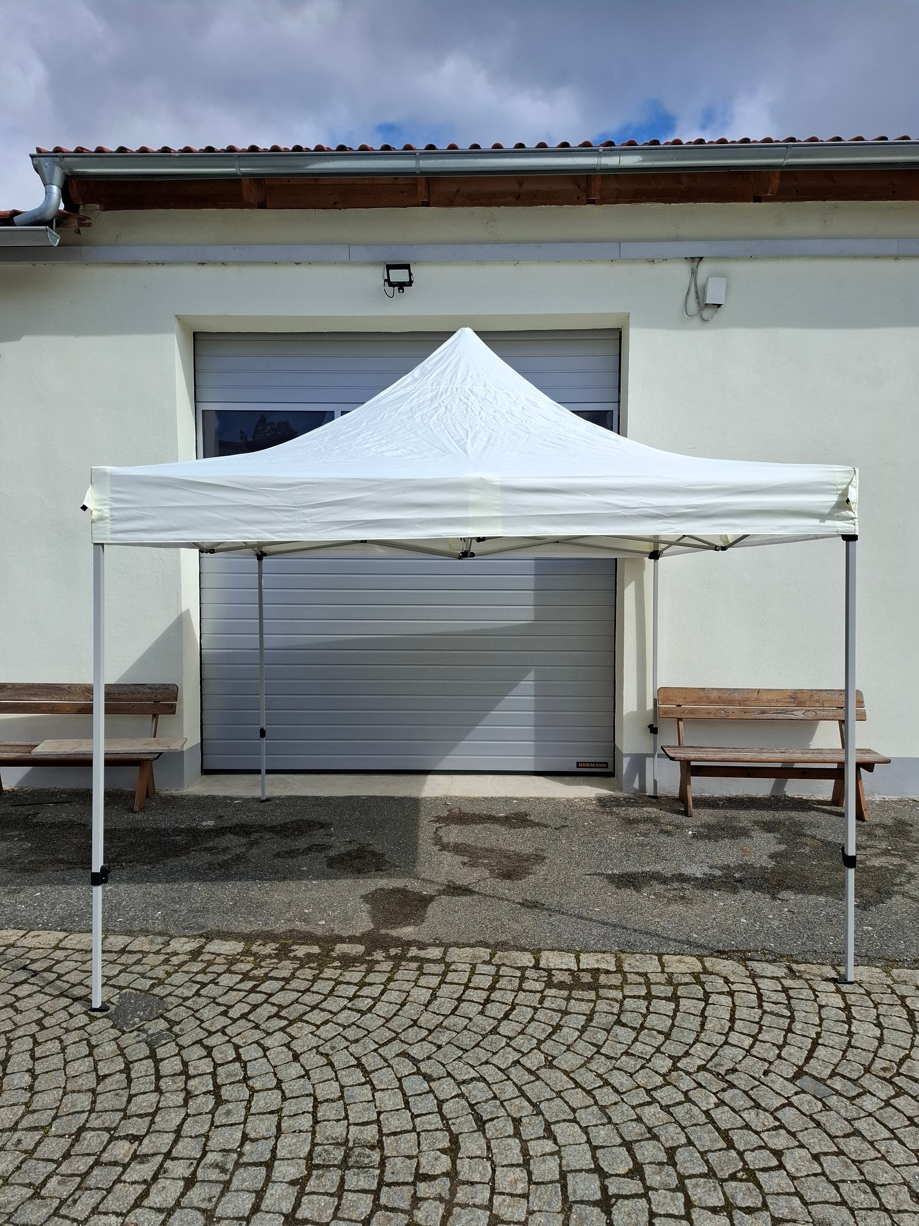 Faltpavillon 3 x 3 m weiß Zelt – 2