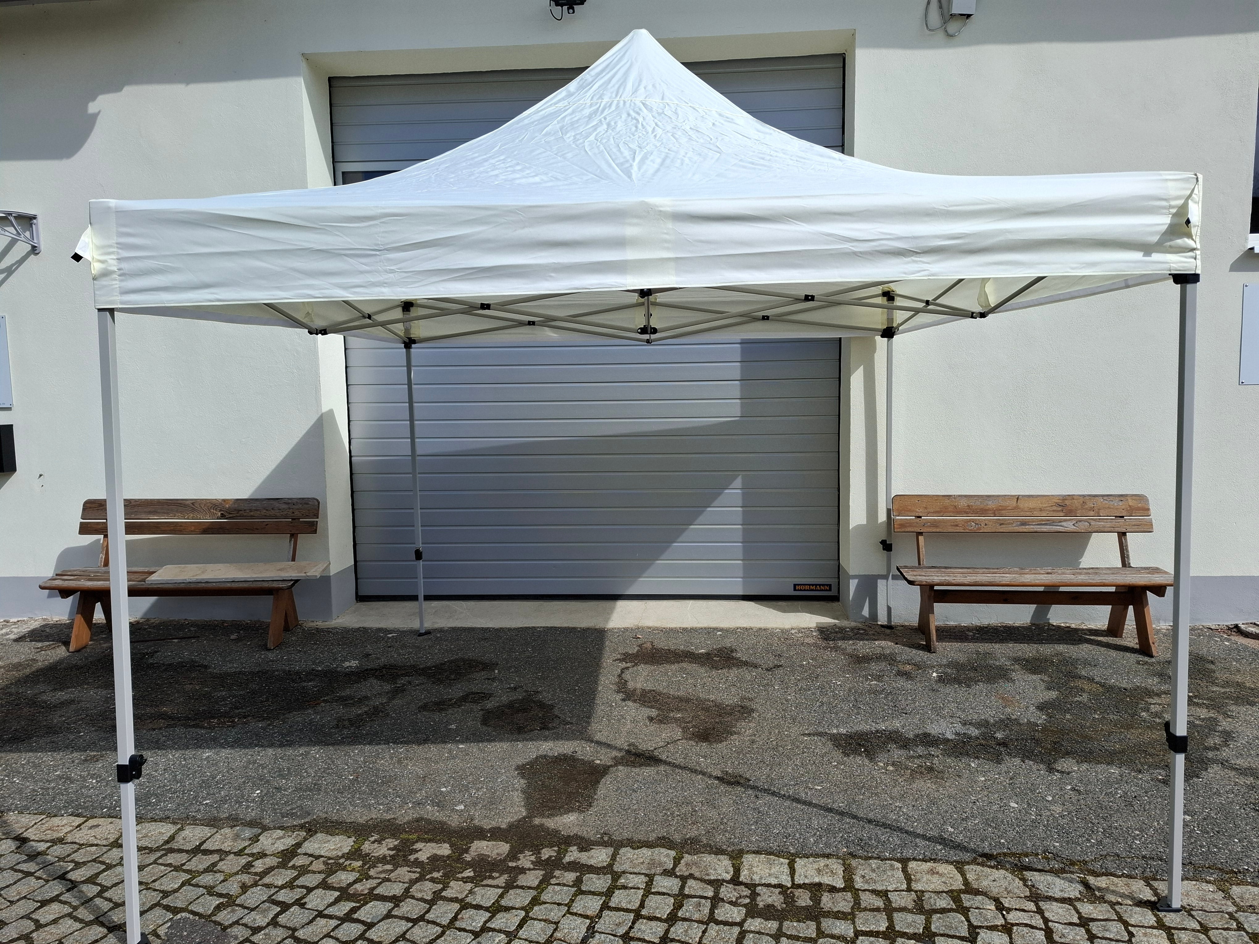 Faltpavillon 3 x 3 m weiß Zelt