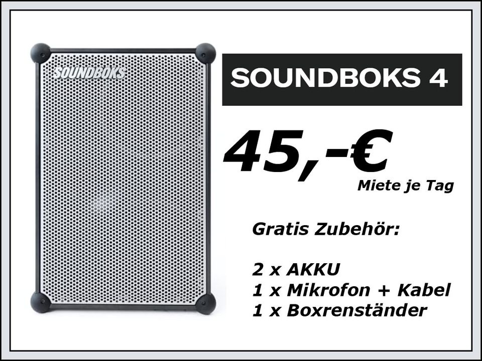 Soundboks mieten Berlin: Soundboks 3 & 4 im Twin-Set Doppelpack, Akku-Bluetooth-Lautsprecher – Thumbnail 6
