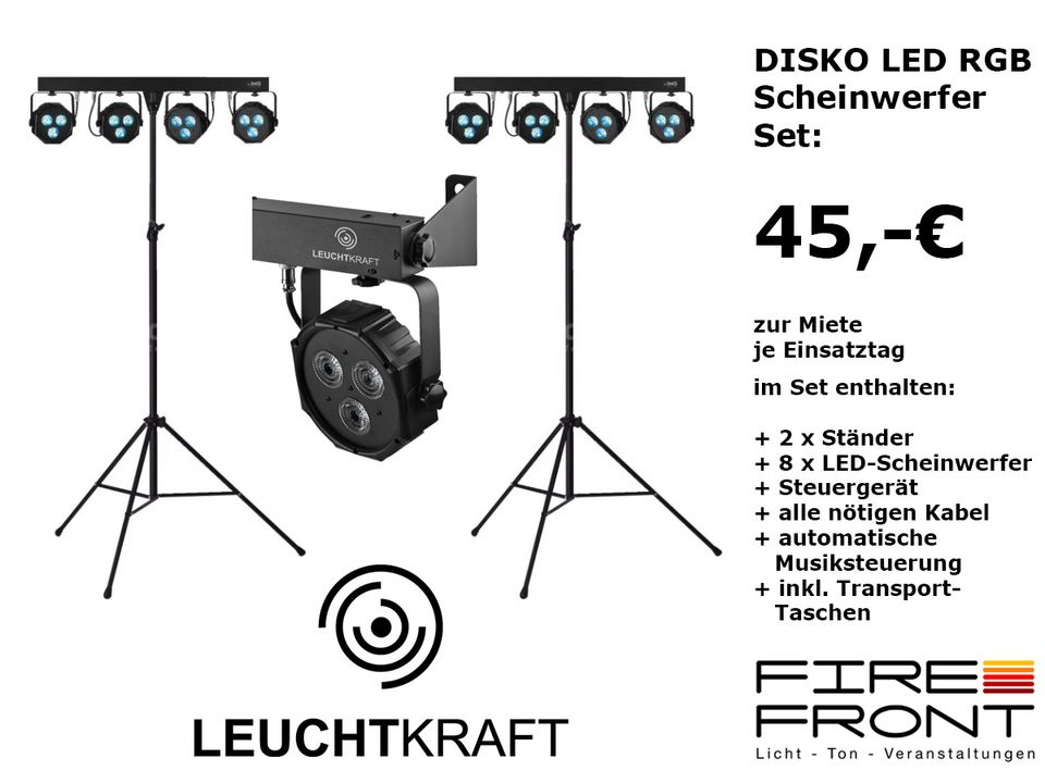 Diskolicht & Lichteffekte mieten – LED Derby, Laser, Strobo, LED-Bar | Verleih Berlin – 3