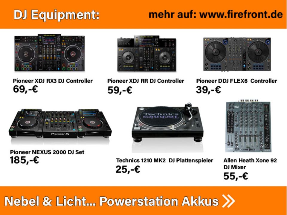 Tontechnik, Licht & Strom mieten Berlin: PA-Anlagen, Mikrofone, Nebel & Powerstations für Events – 5