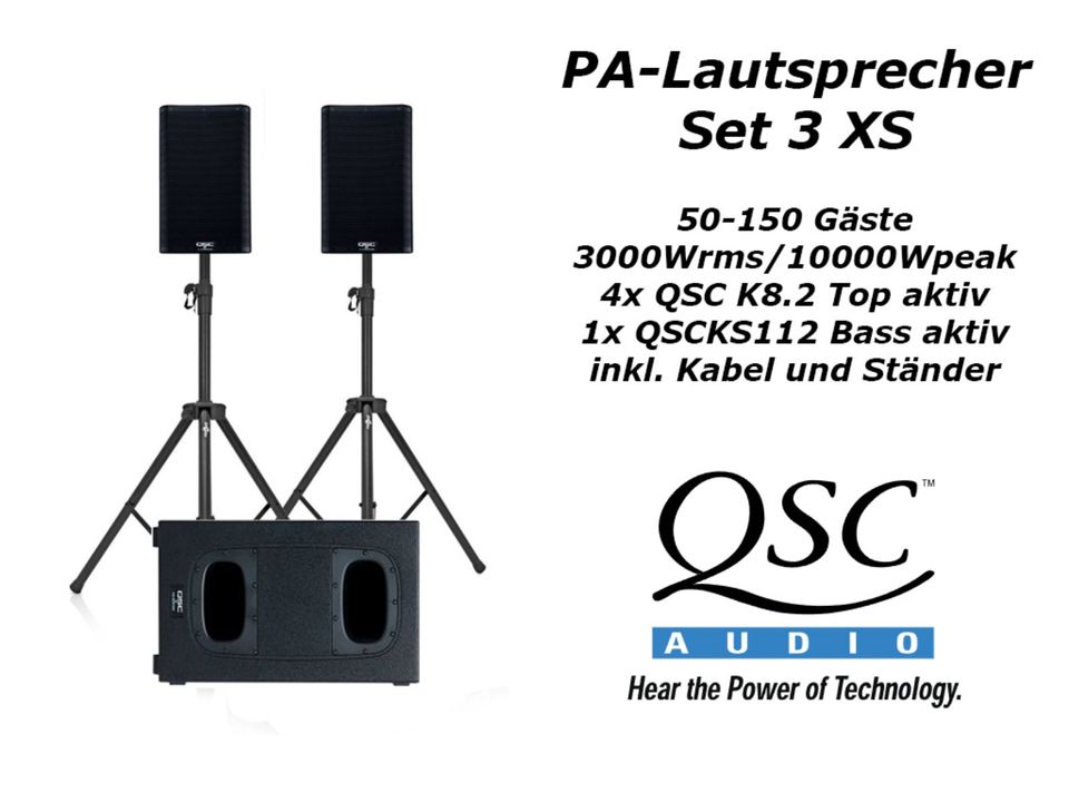 Musikanlage & PA-Anlage mieten – QSC K12.2, K8.2, CP12, KS112 & Soundboks | Berlin – 3
