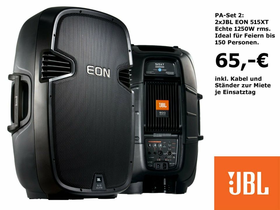 PA-Set 5 mieten: 4000W Beschallungssystem Audio Zenit Made in Germany für bis 500 Personen – Thumbnail 6