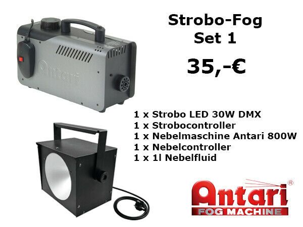 Nebelmaschine & Stroboskop Sets mieten – für Clubs & Disko | Ton- & Lichttechnik Verleih Berlin – 2