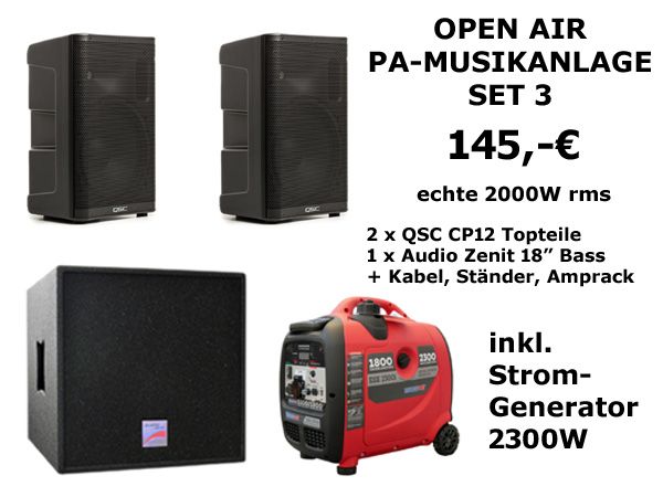 QSC PA-Set 2 mieten – 2x QSC K12.2 Aktivlautsprecher | Musikanlage Verleih Berlin – 5