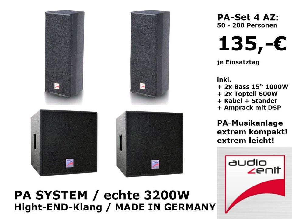PA-Lautsprecher-Set 6 mieten – Audio Zenit Made in Germany, 6400 W rms | Berlin – 3